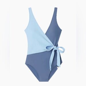 Summersalt The Perfect Wrap One Piece Blue 8